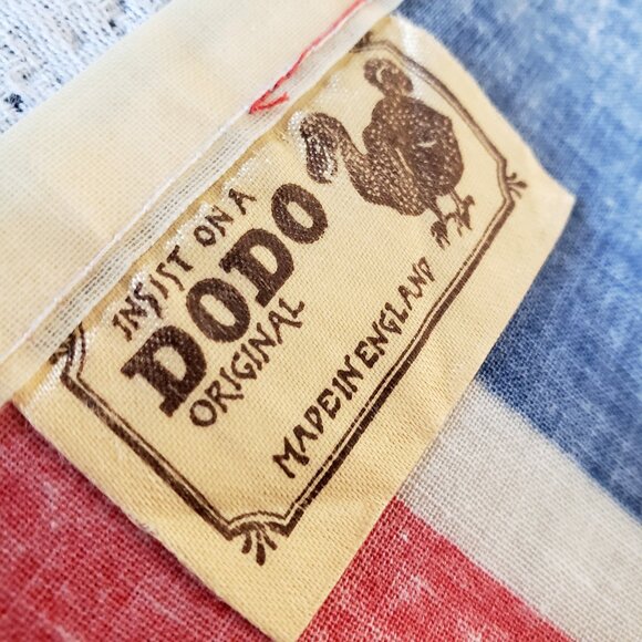 Dodo Original Vintage Made in England Union Jack Flag Cotton PVC Waxed Apron - Picture 2 of 11